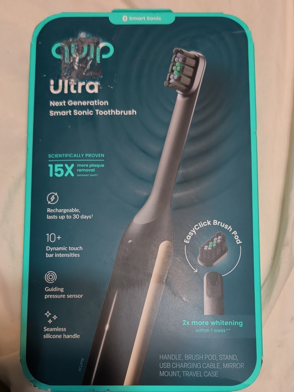 Quip Ultra Smart Sonic Toothbrush in Teal/Black